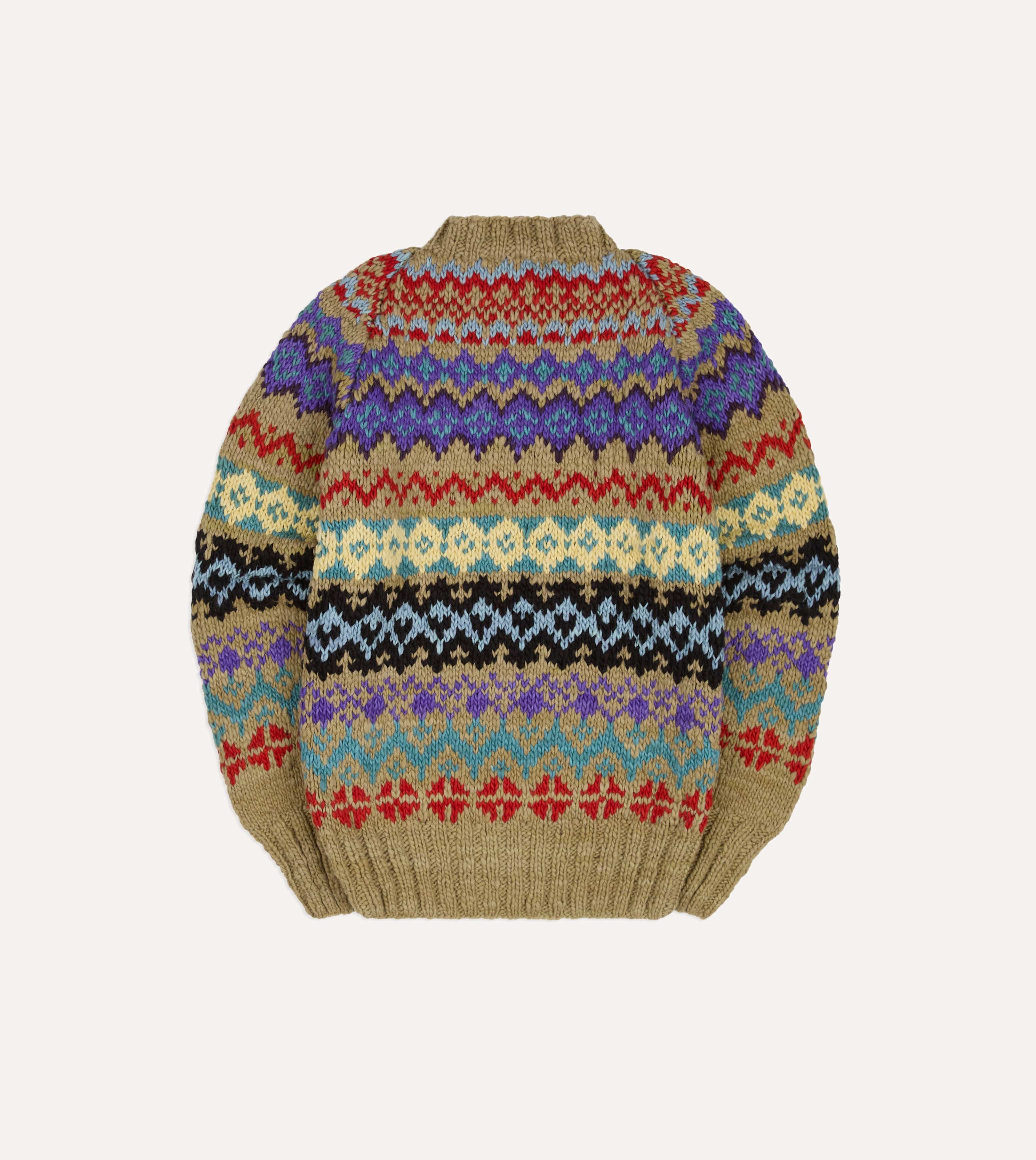 Chamula Green Fairisle Merino Jumper