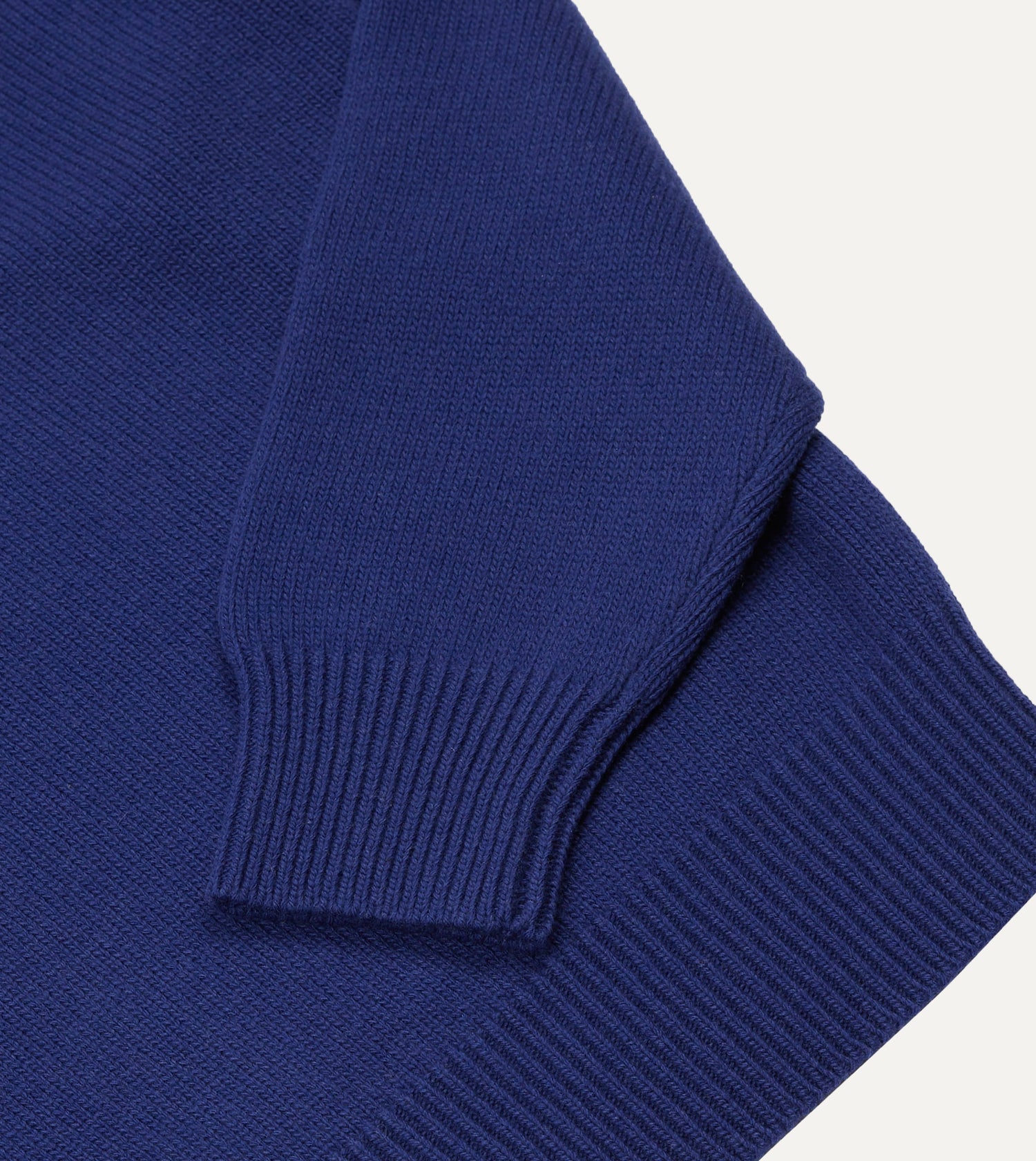 Blue Wool-Cashmere Crew Neck Jumper