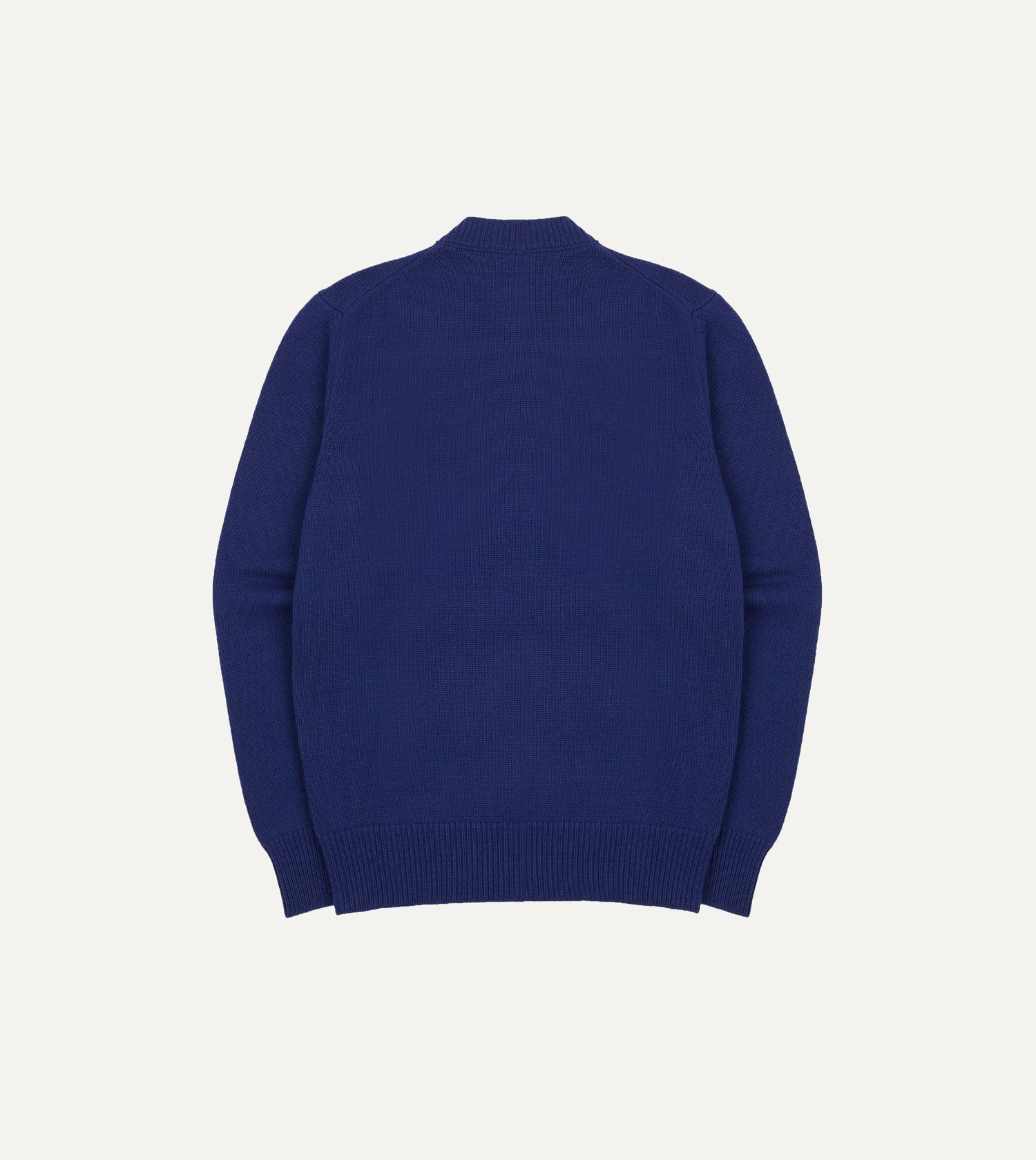Blue Wool-Cashmere Crew Neck Jumper