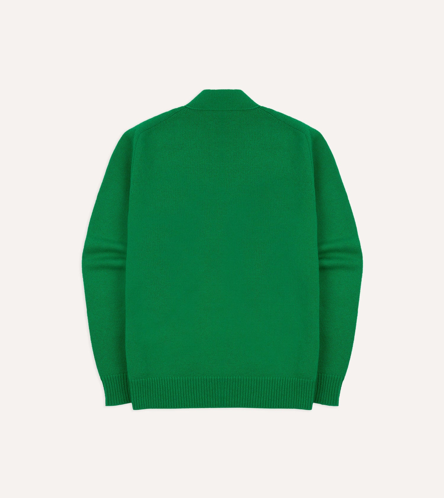 Green Lambswool 6 Button Cardigan