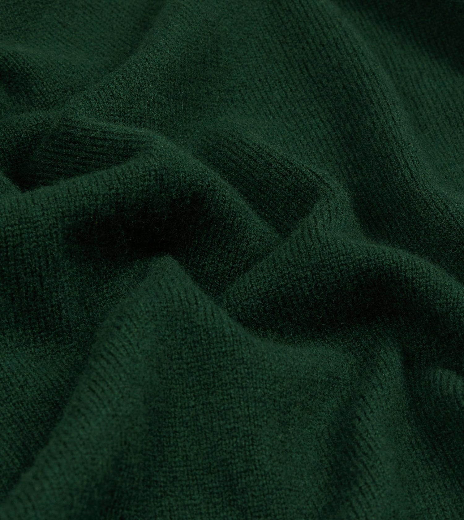 Dark Green Lambswool Sleeveless Cardigan