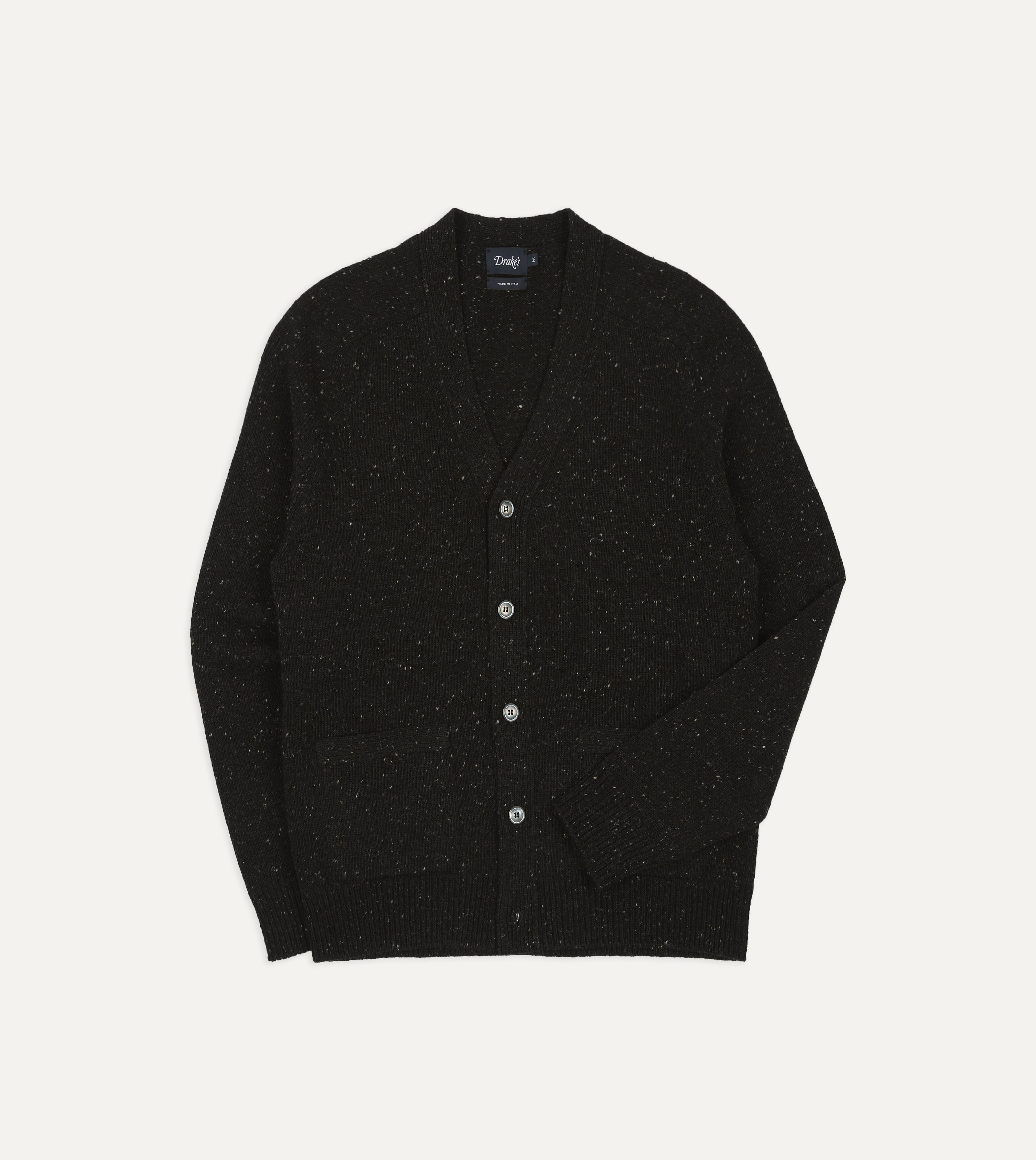 Dark Grey Donegal Button Cardigan