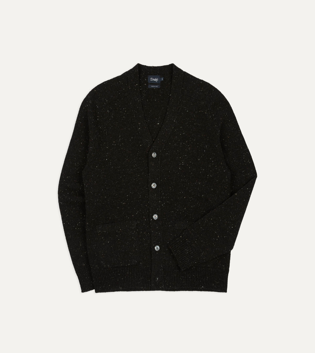Dark Grey Donegal 6 Button Cardigan