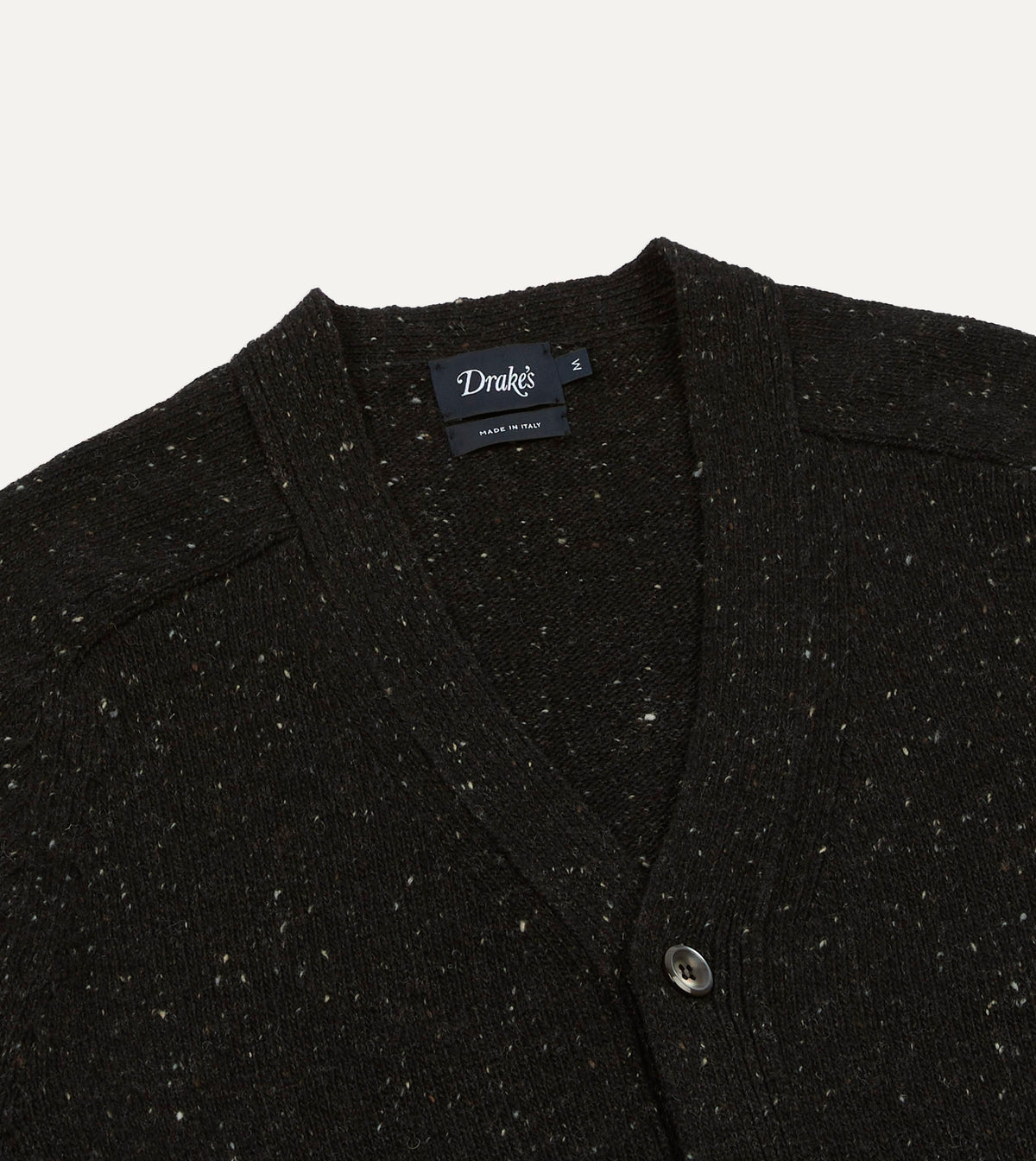 Dark Grey Donegal 6 Button Cardigan