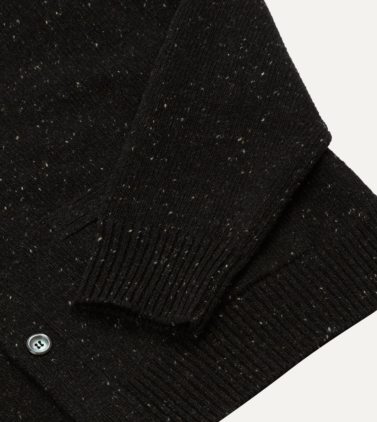 Dark Grey Donegal 6 Button Cardigan