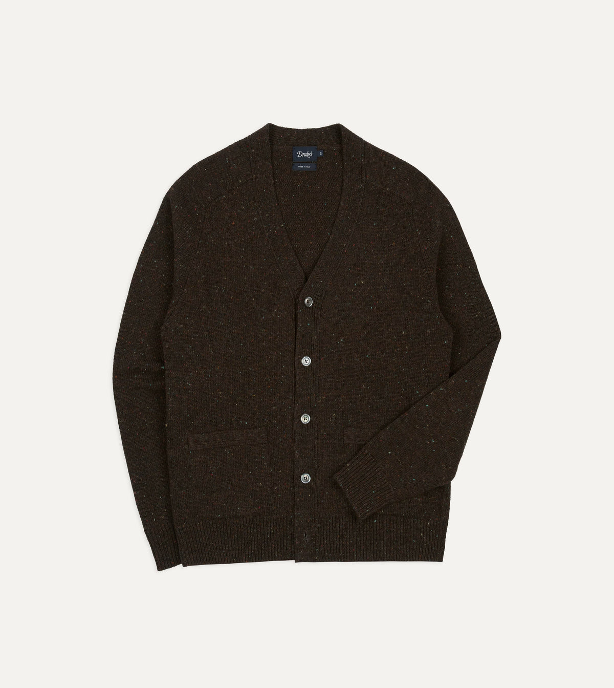 Brown Donegal 6 Button Cardigan