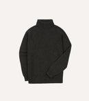 Charcoal Lambswool Submariner Roll Neck Jumper