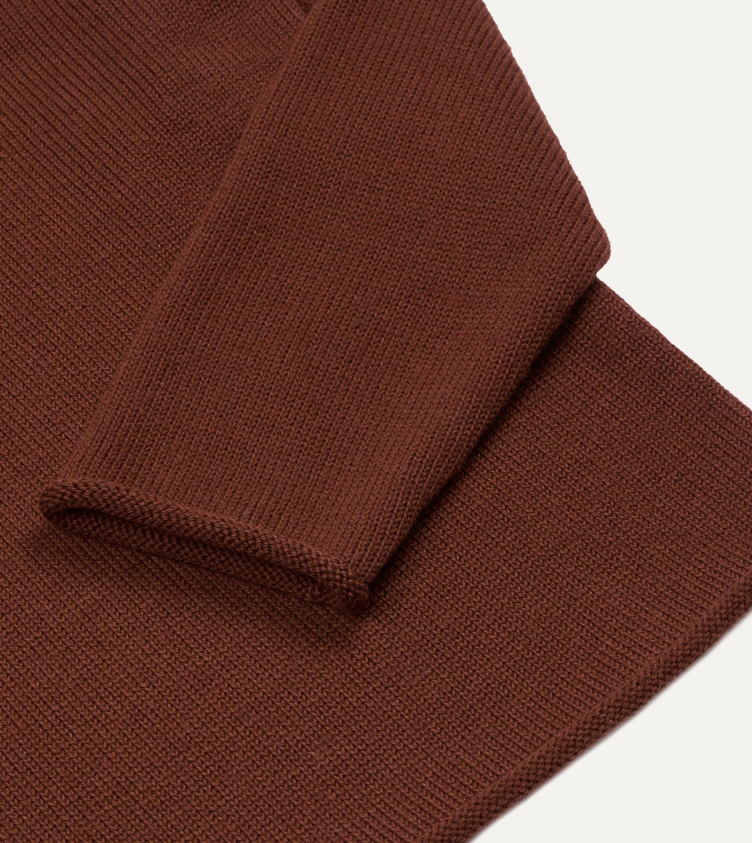 Burgundy Wool Mock Neck Jumper