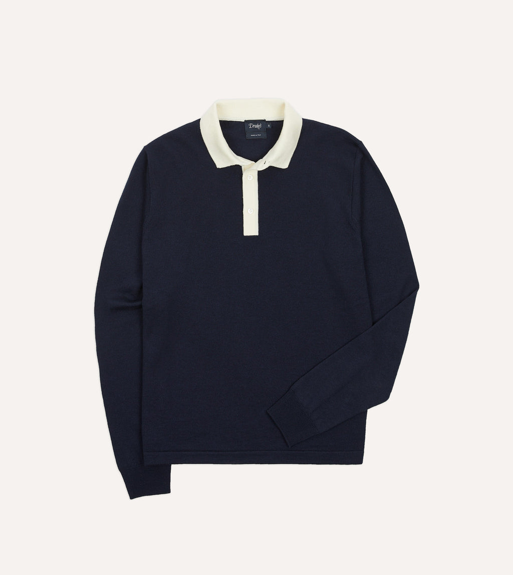 トップス 6(ROKU) SHEER JAQUARED RUGBY SHIRT KNIT 6（ロク）の「＜6(ROKU)＞SHEER JAQUARED RUGBY SHIRT KNIT/ニット