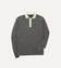 Grey Merino Wool Knitted Rugby Shirt
