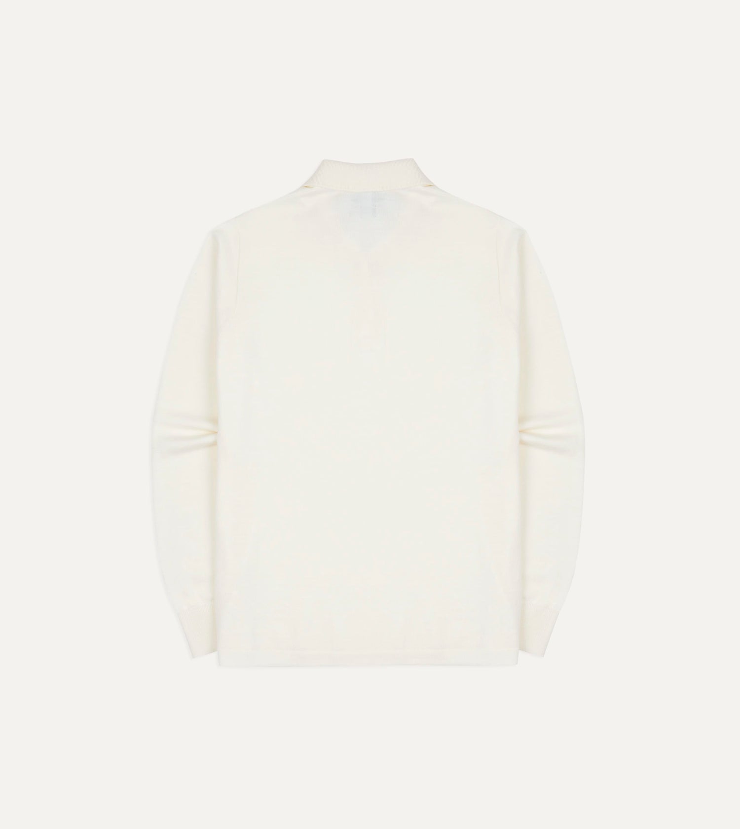Ecru Merino Wool Knitted Rugby Shirt