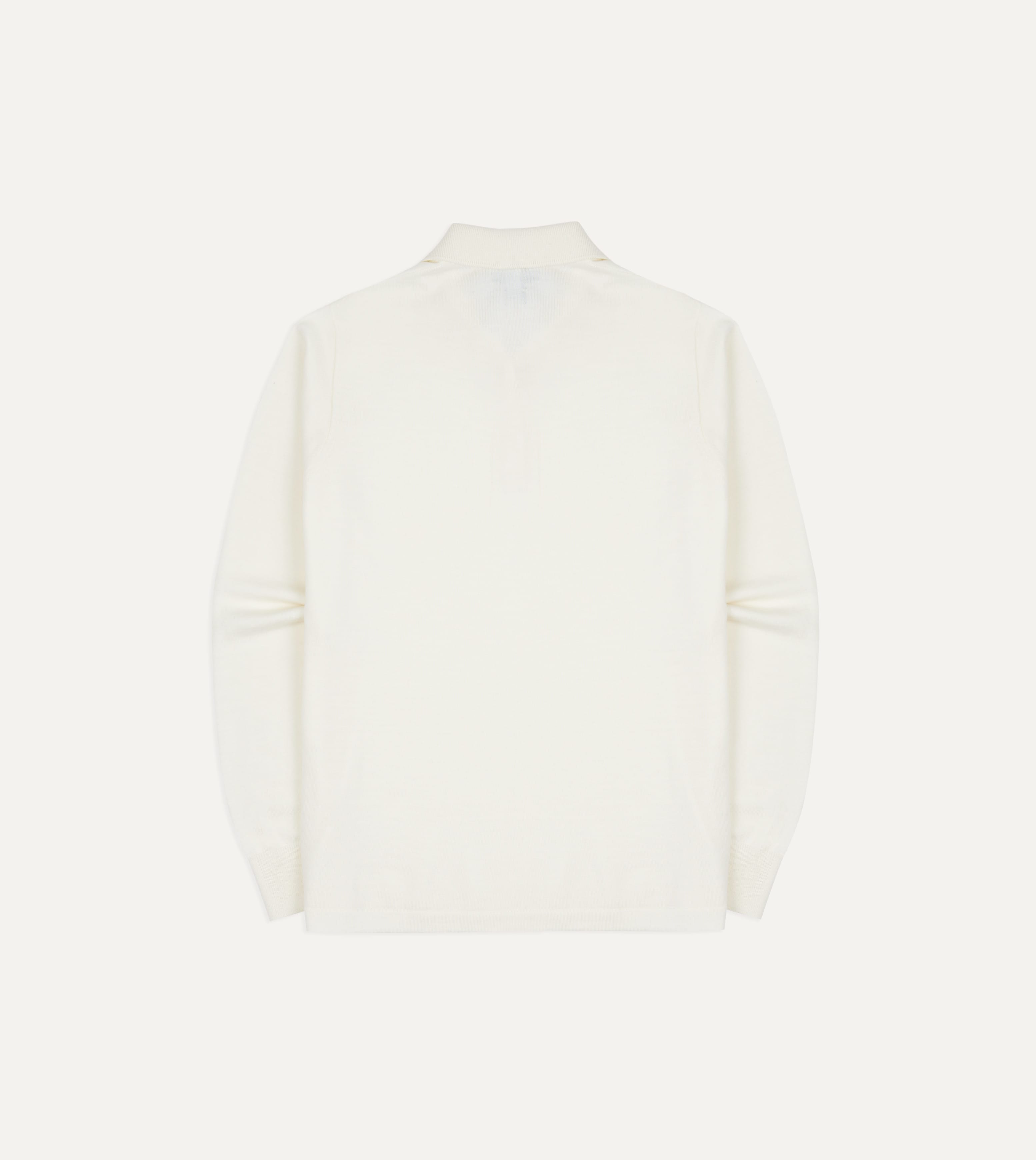 Ecru Merino Wool Knitted Rugby Shirt