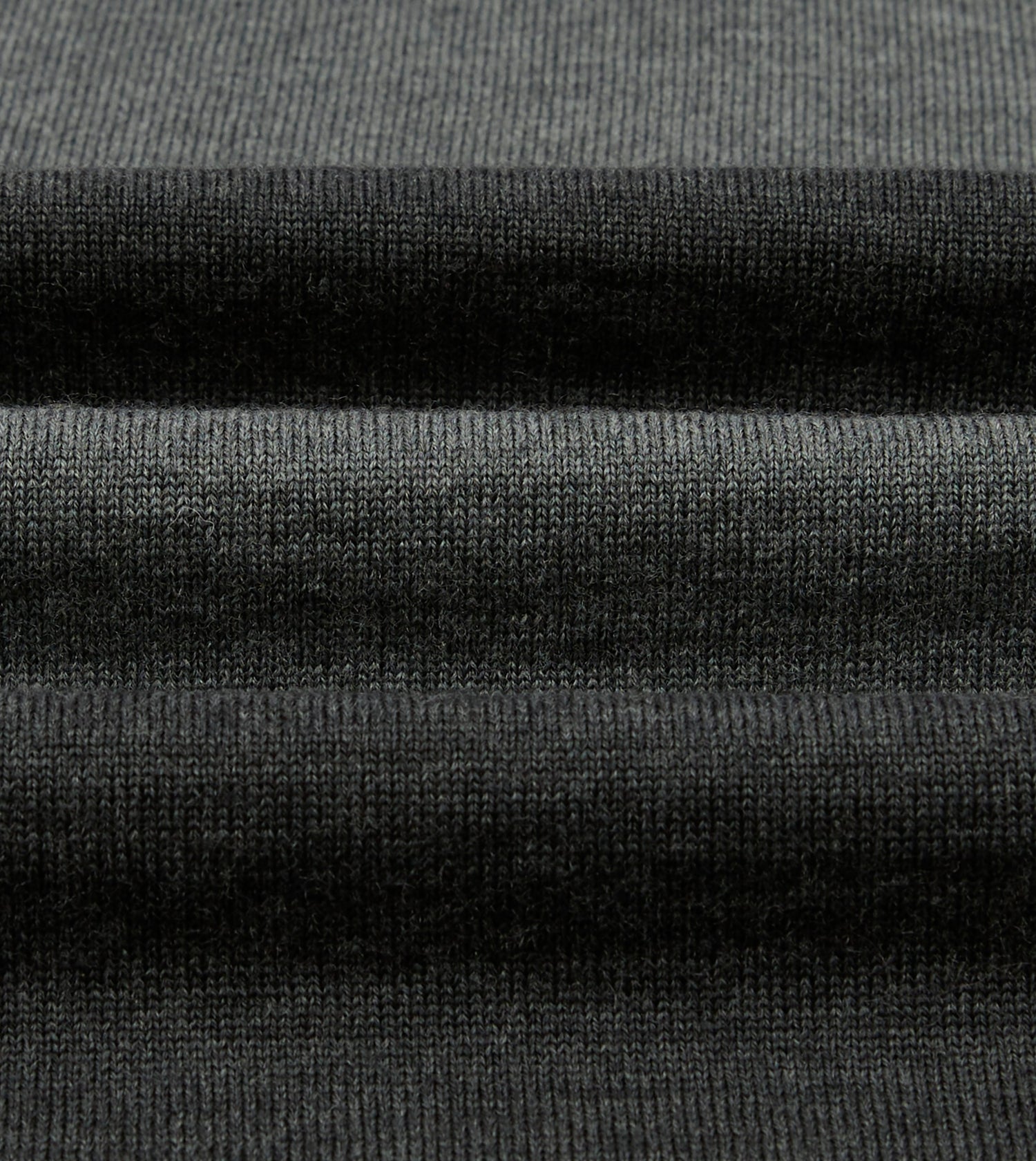 Grey Block Stripe Knitted Rugby Shirt