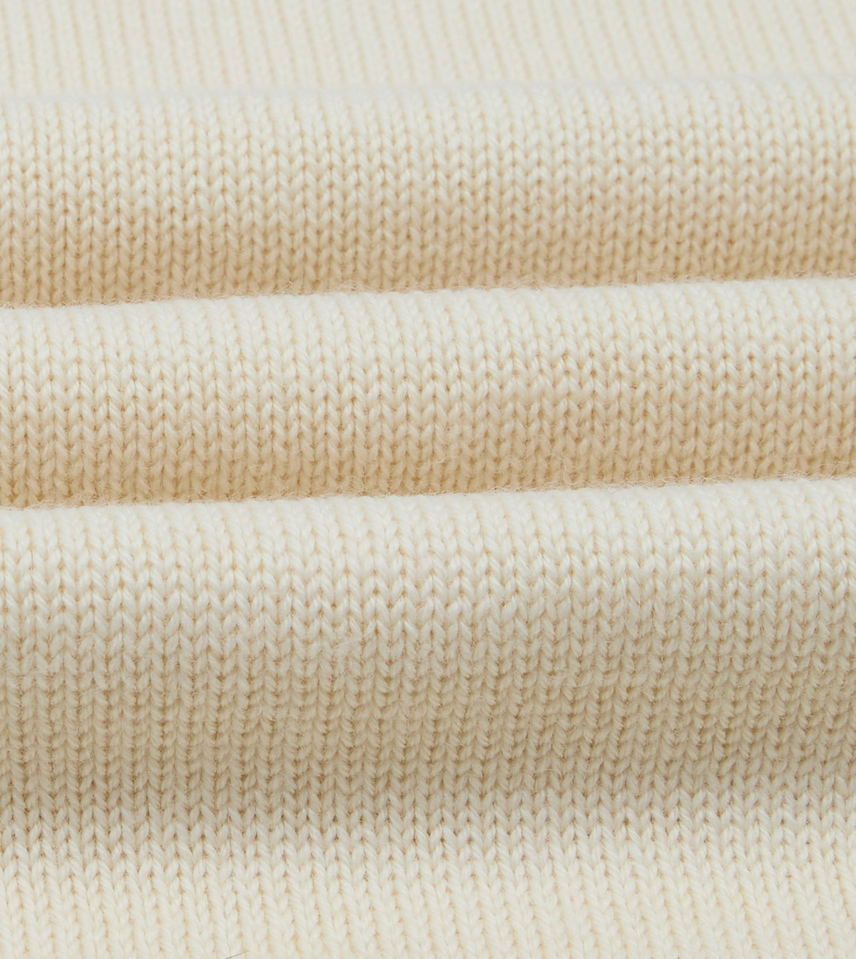 Ecru Heavyweight Mock Neck Jumper