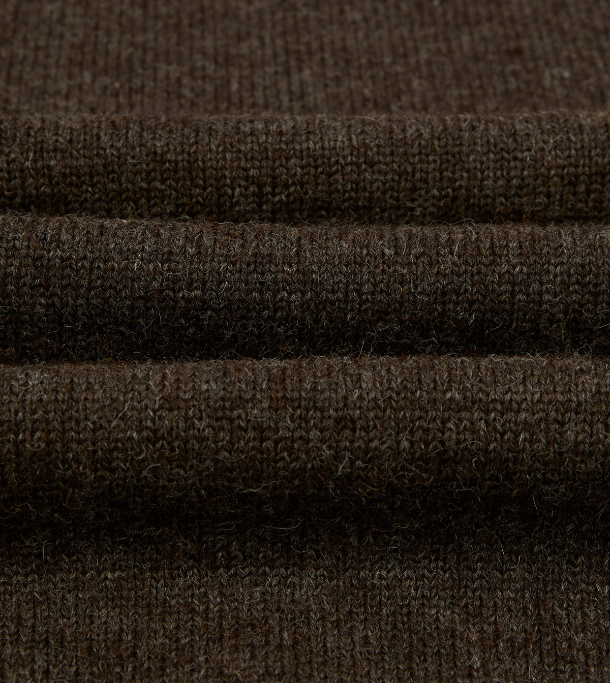 Grey Wool Fisherman's Roll Neck