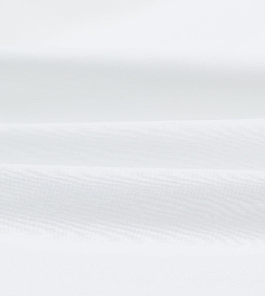 White Oxford Cotton Cloth Button-Down Shirt