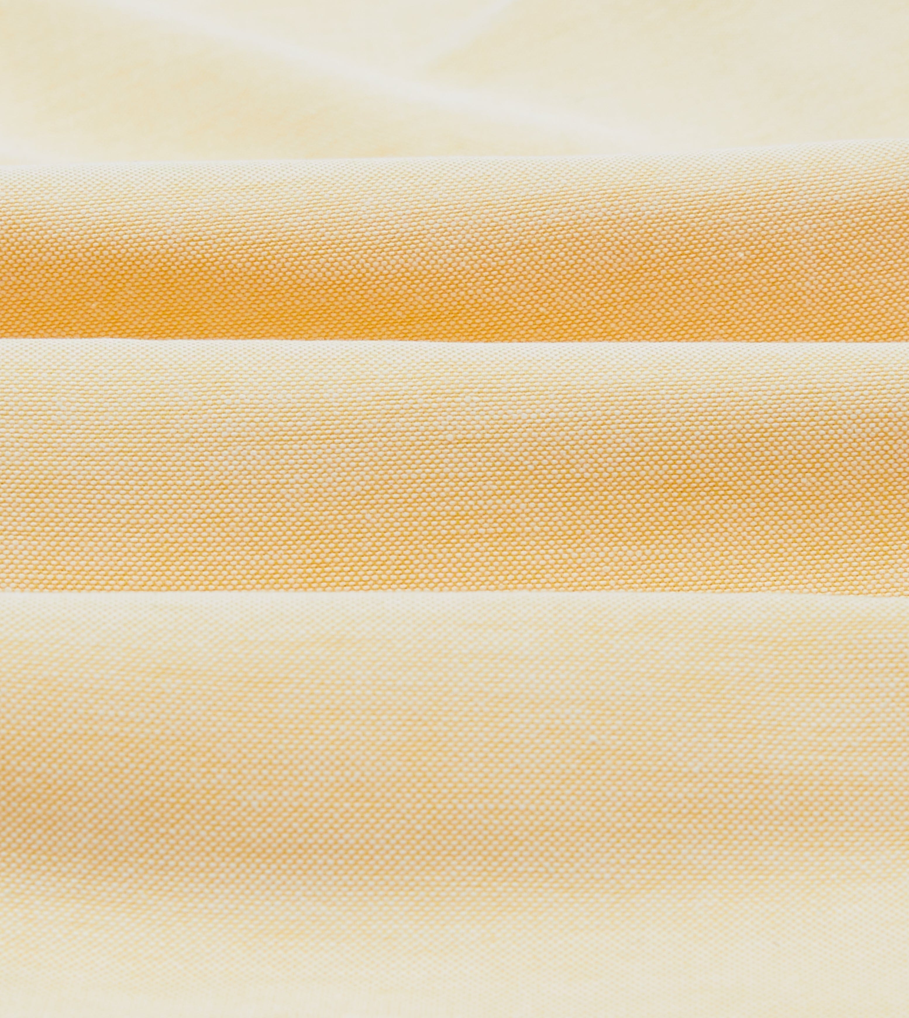 Yellow Cotton Oxford Cloth Button-Down Shirt