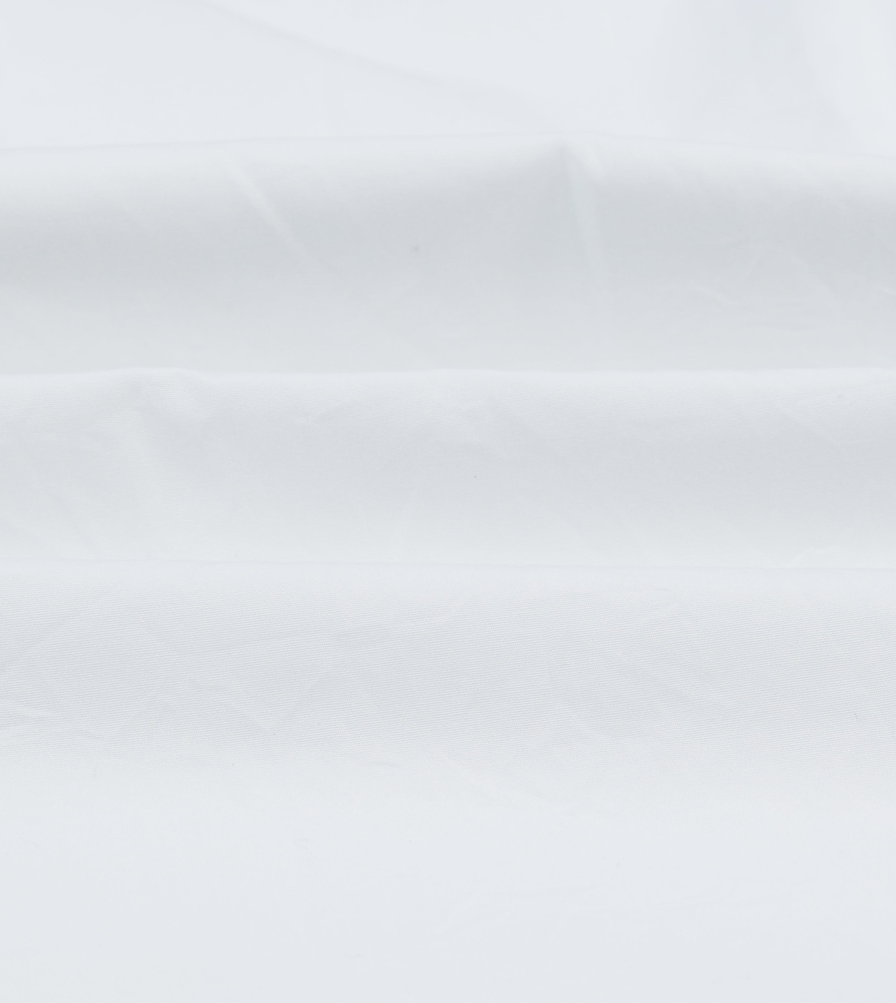 White Cotton Pocket Poplin Button-Down Shirt