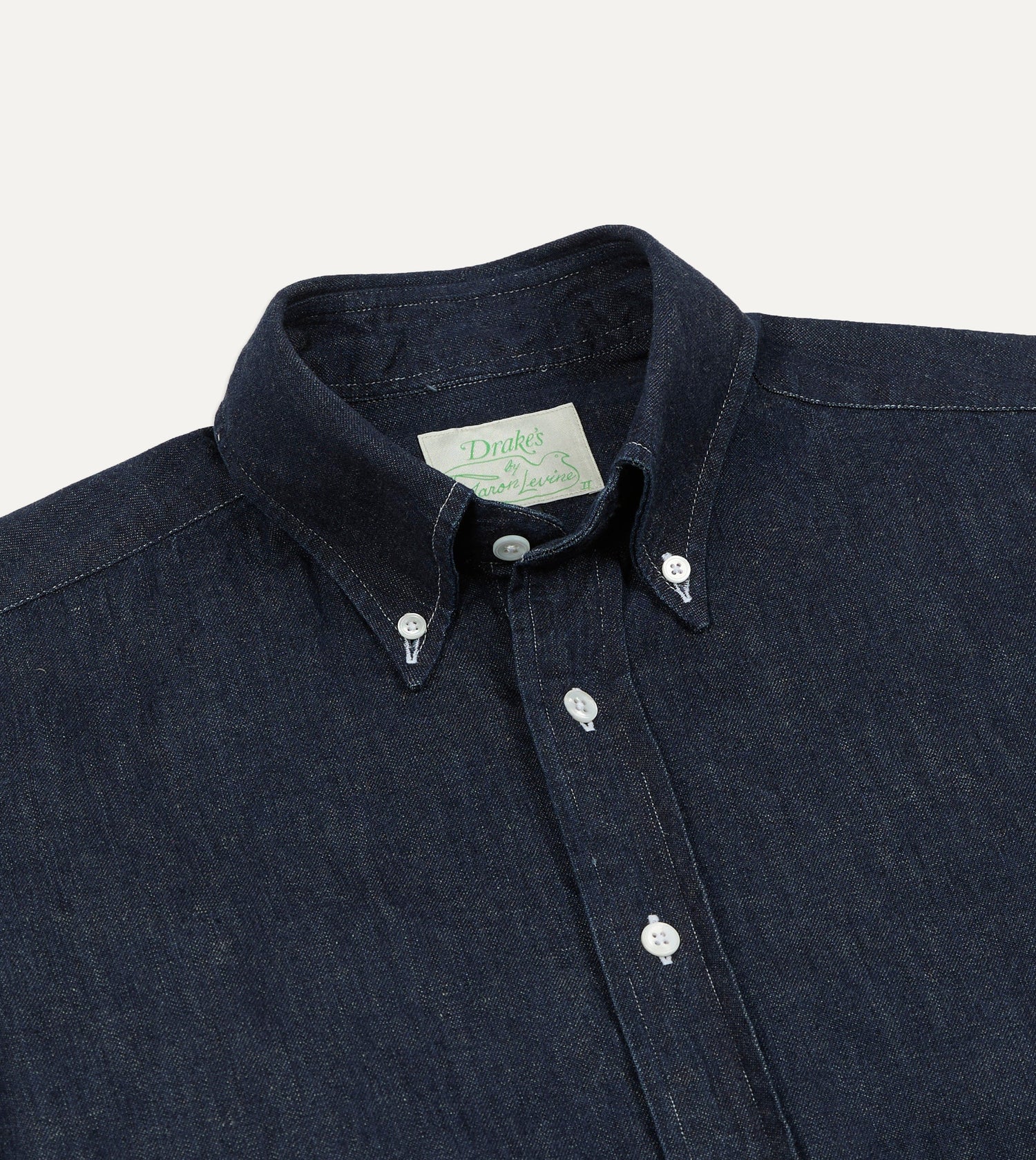 Drake's by A. Levine Denim Button-Down Shirt