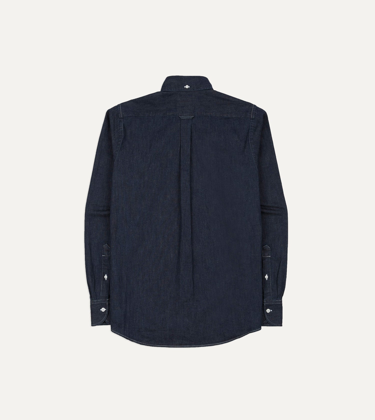Indigo Rinse Denim Button-Down Shirt