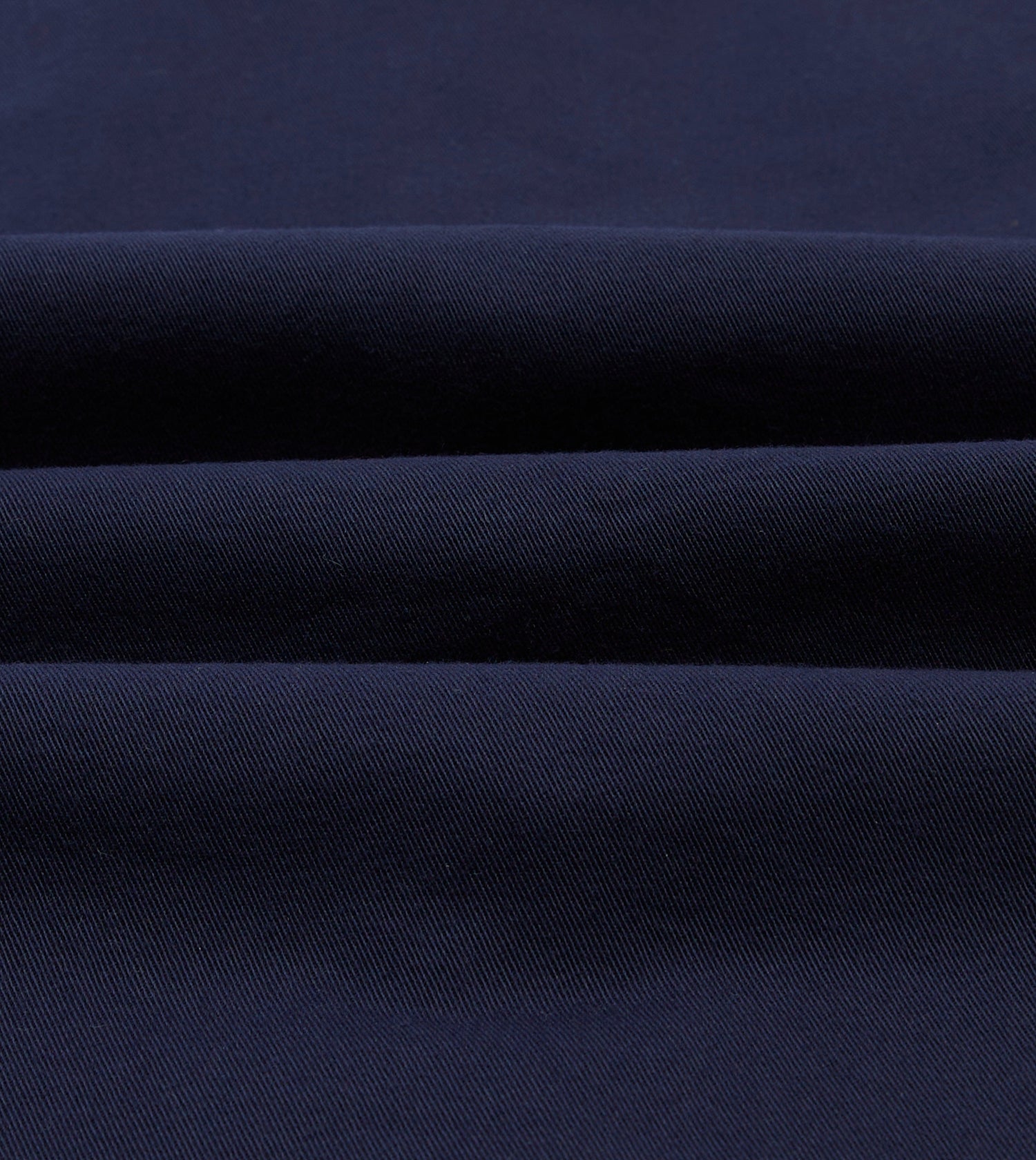 Navy Cotton Twill Two-Pocket Work Shirt