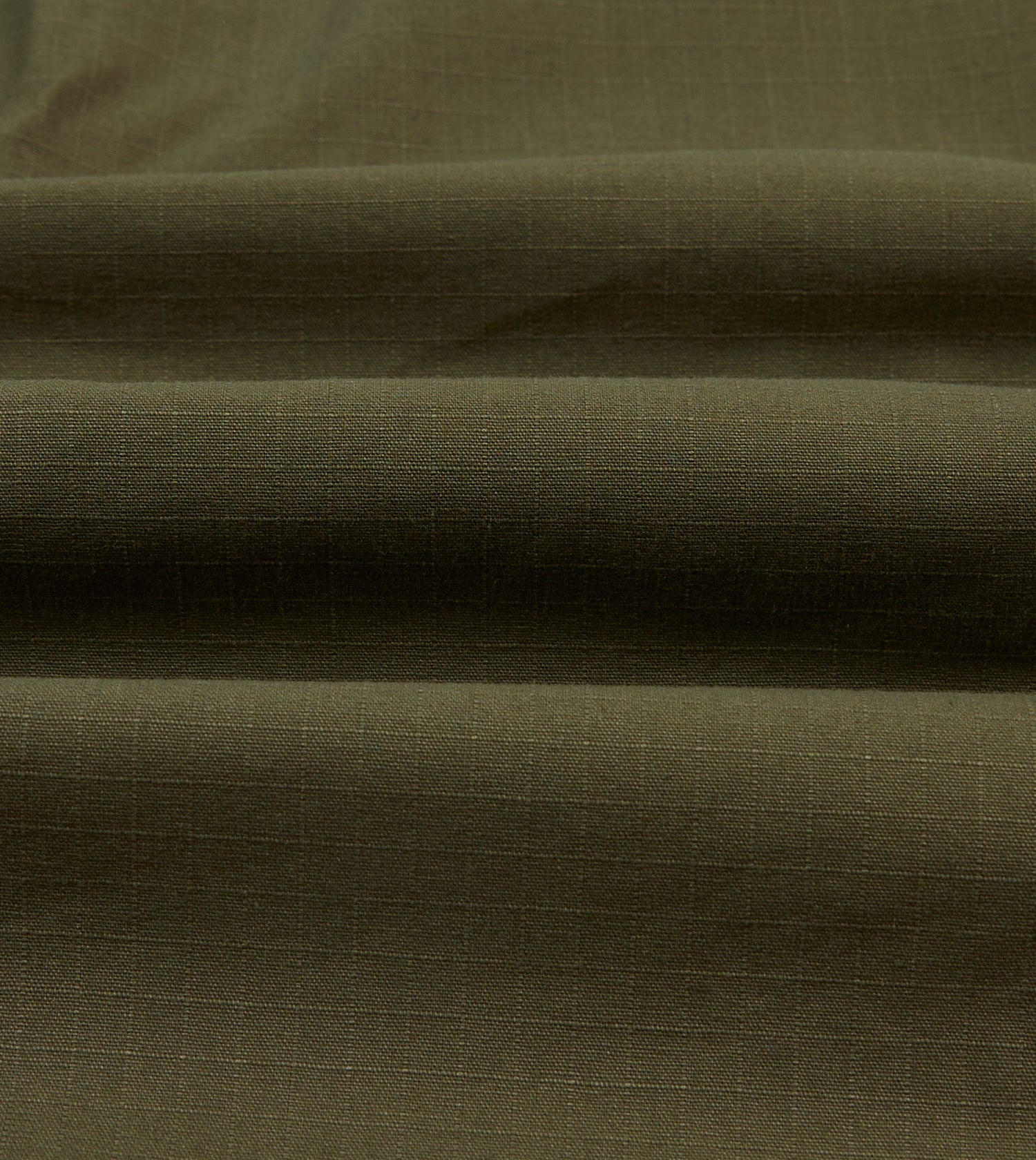 Olive Ripstop Cotton Work Shirt