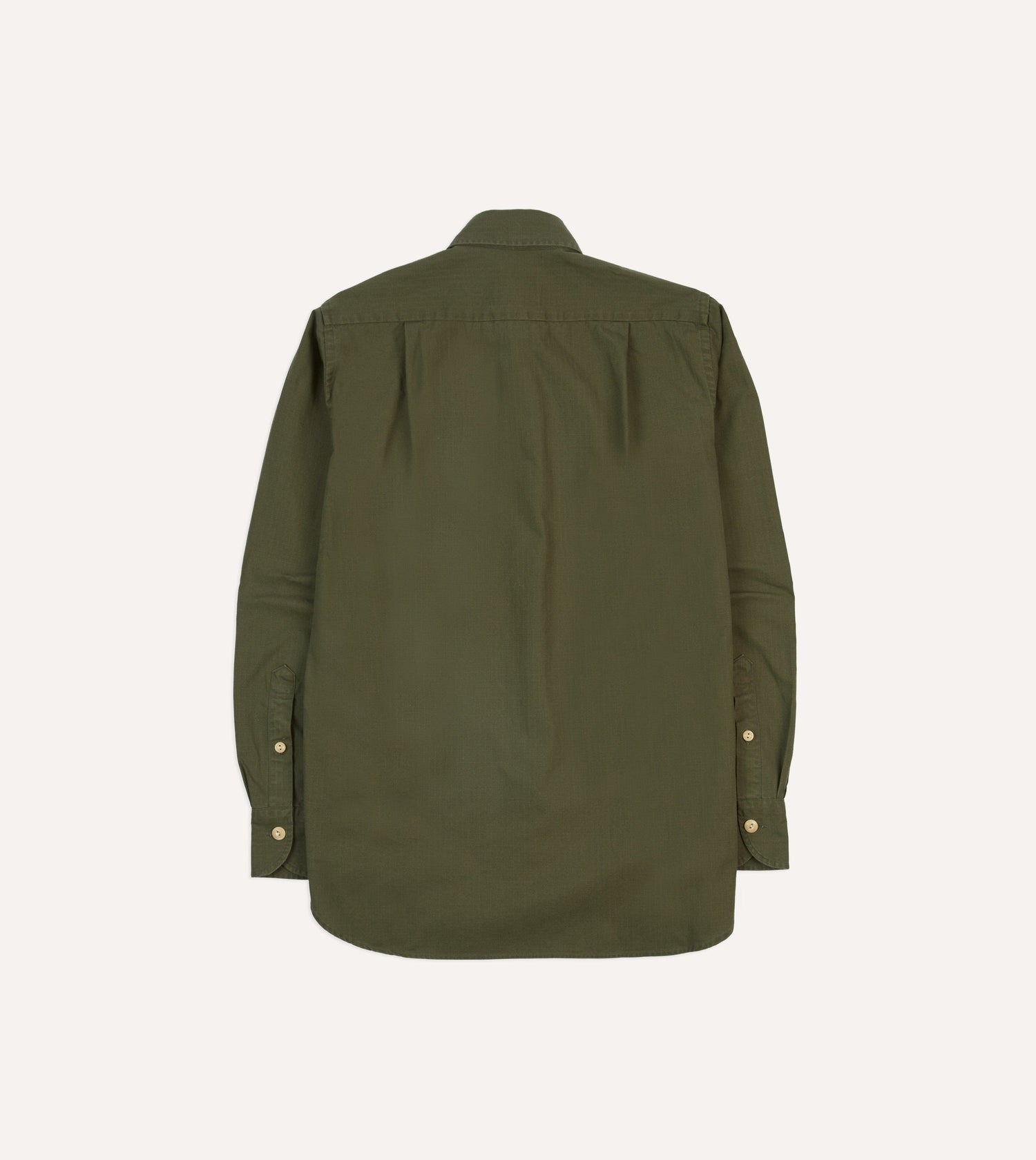 Olive Ripstop Cotton Work Shirt