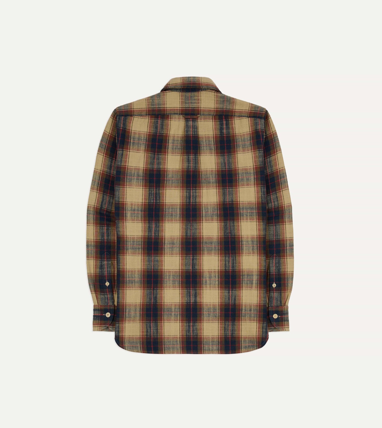 Drake's by A. Levine Check Brushed Cotton Two-Pocket Work Shirt