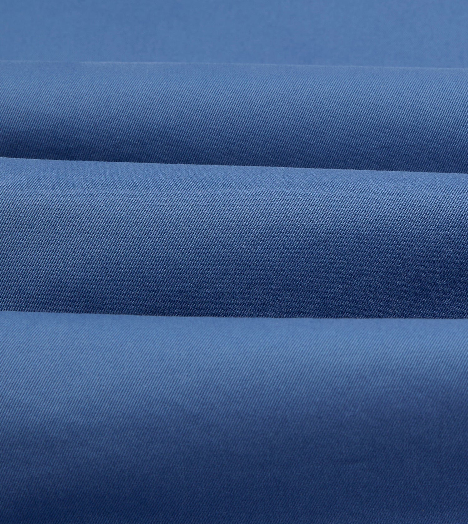 Blue Cotton Long Point Collar Work Shirt