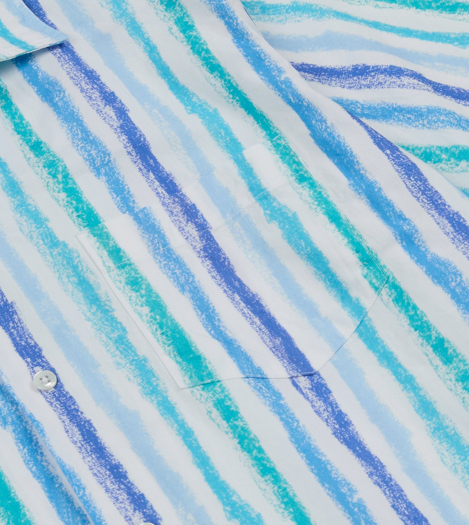 Michael McGregor for Drake's Stripe Camp Collar Shirt