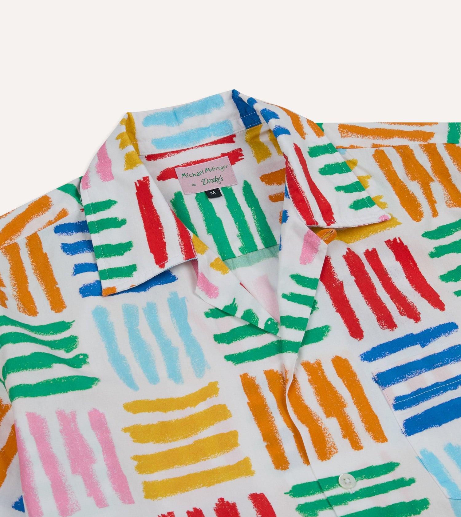 Michael McGregor for Drake's Check Camp Collar Shirt