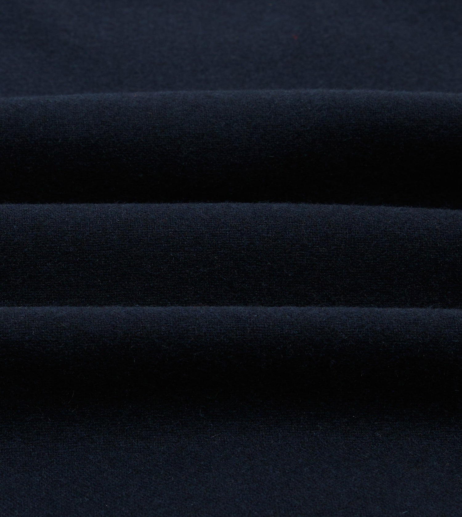 Navy Wool Four-Pocket Camp Collar Work Shirt