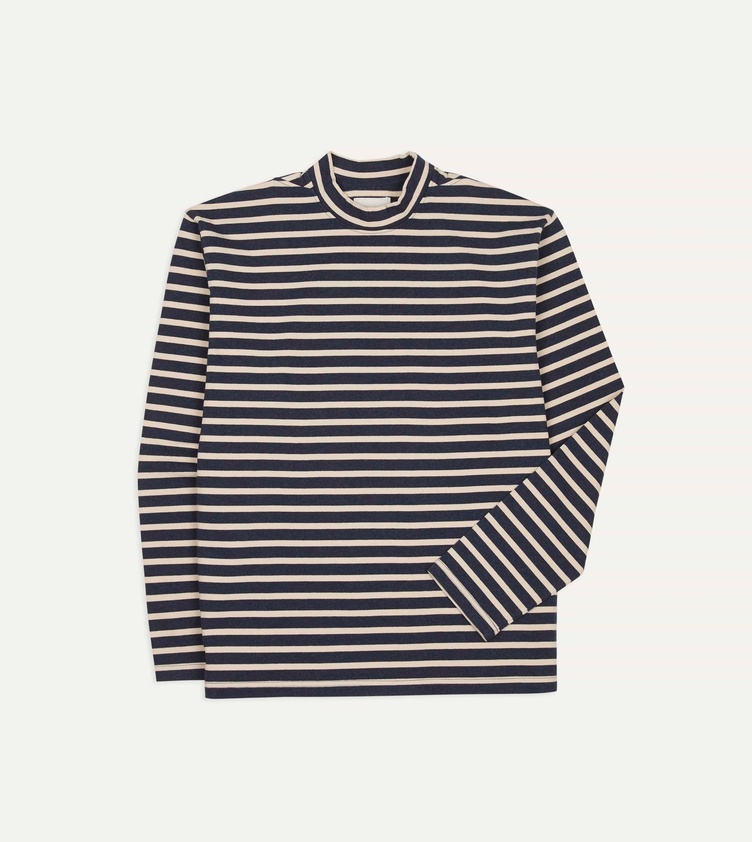 Indigo and Ecru Breton T-Shirt