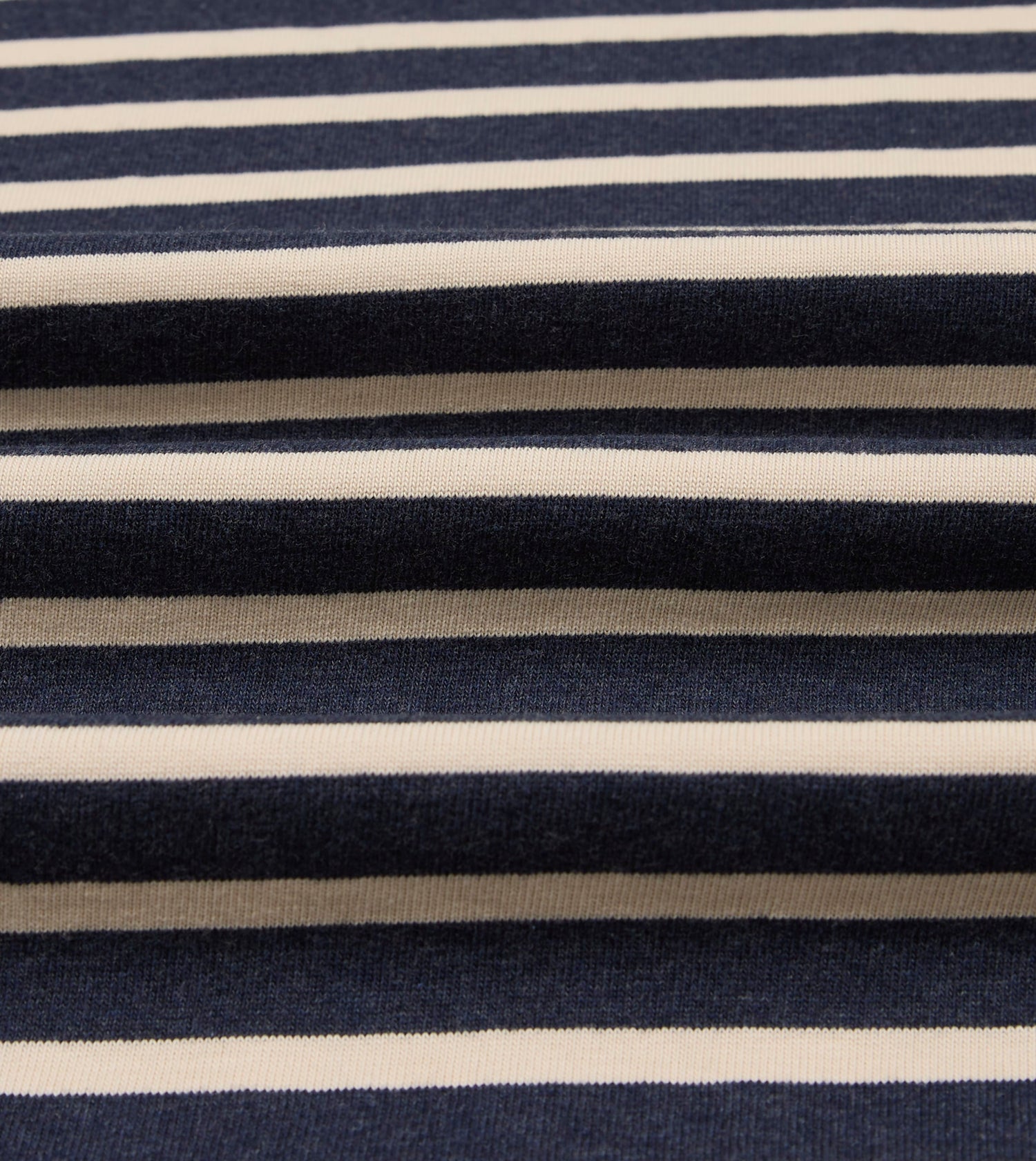 Indigo and Ecru Breton T-Shirt