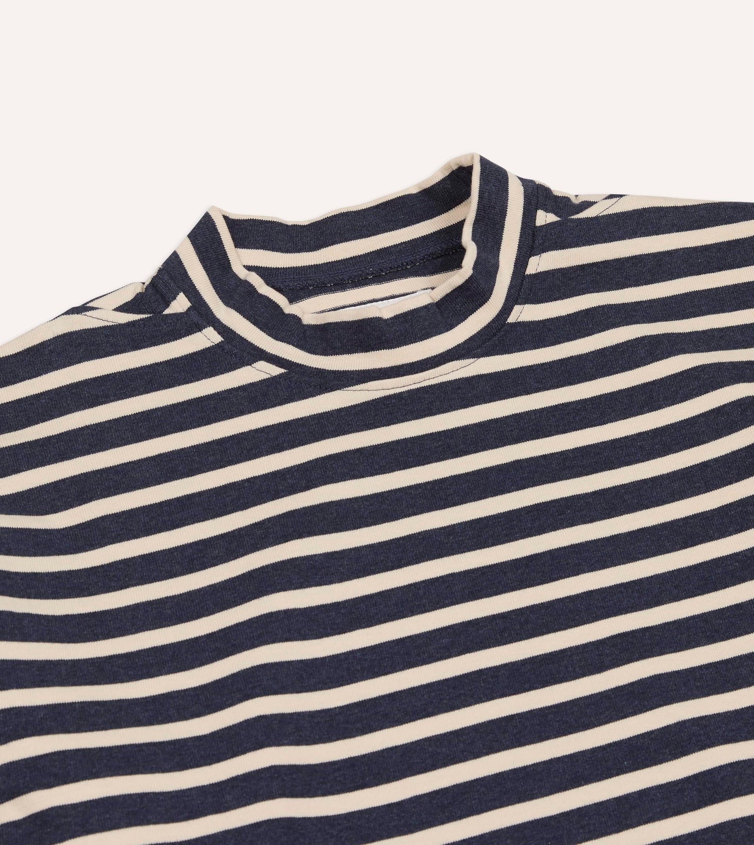 Indigo and Ecru Breton T-Shirt