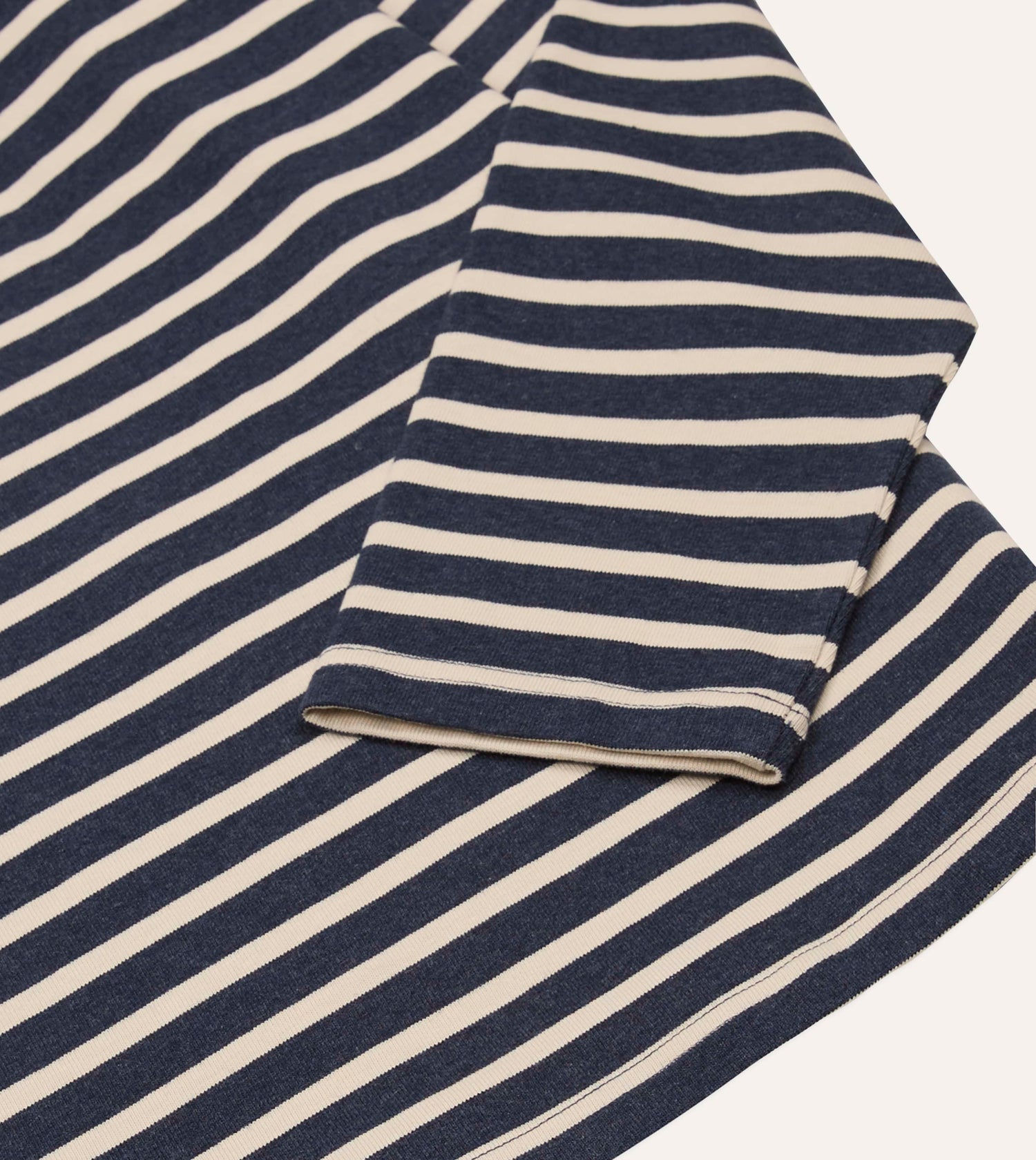 Indigo and Ecru Breton T-Shirt