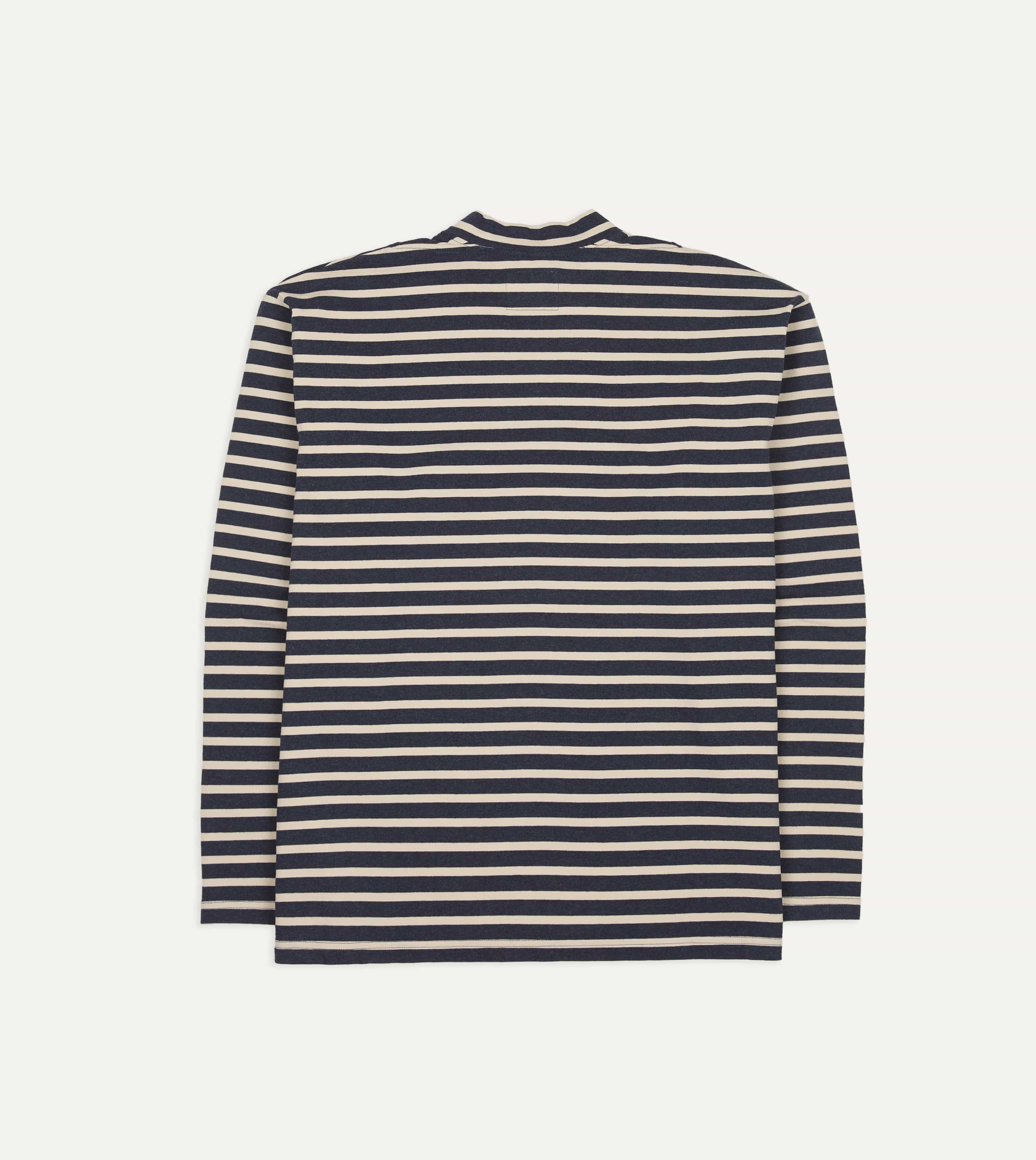 Indigo and Ecru Breton T-Shirt