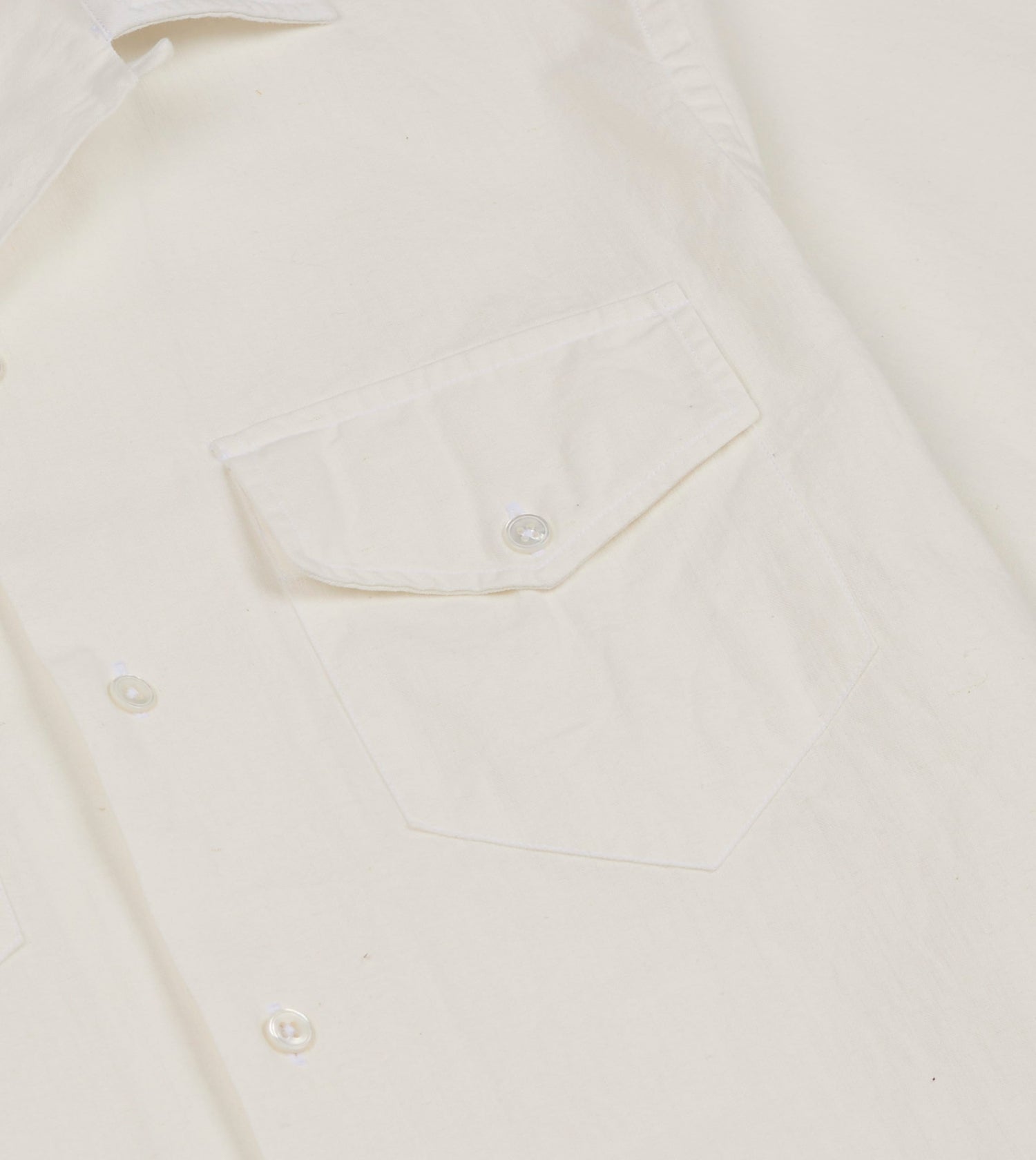 Mayumi Y. for Drake’s Embroidered Cotton-Linen Camp Collar Short Sleeve Shirt