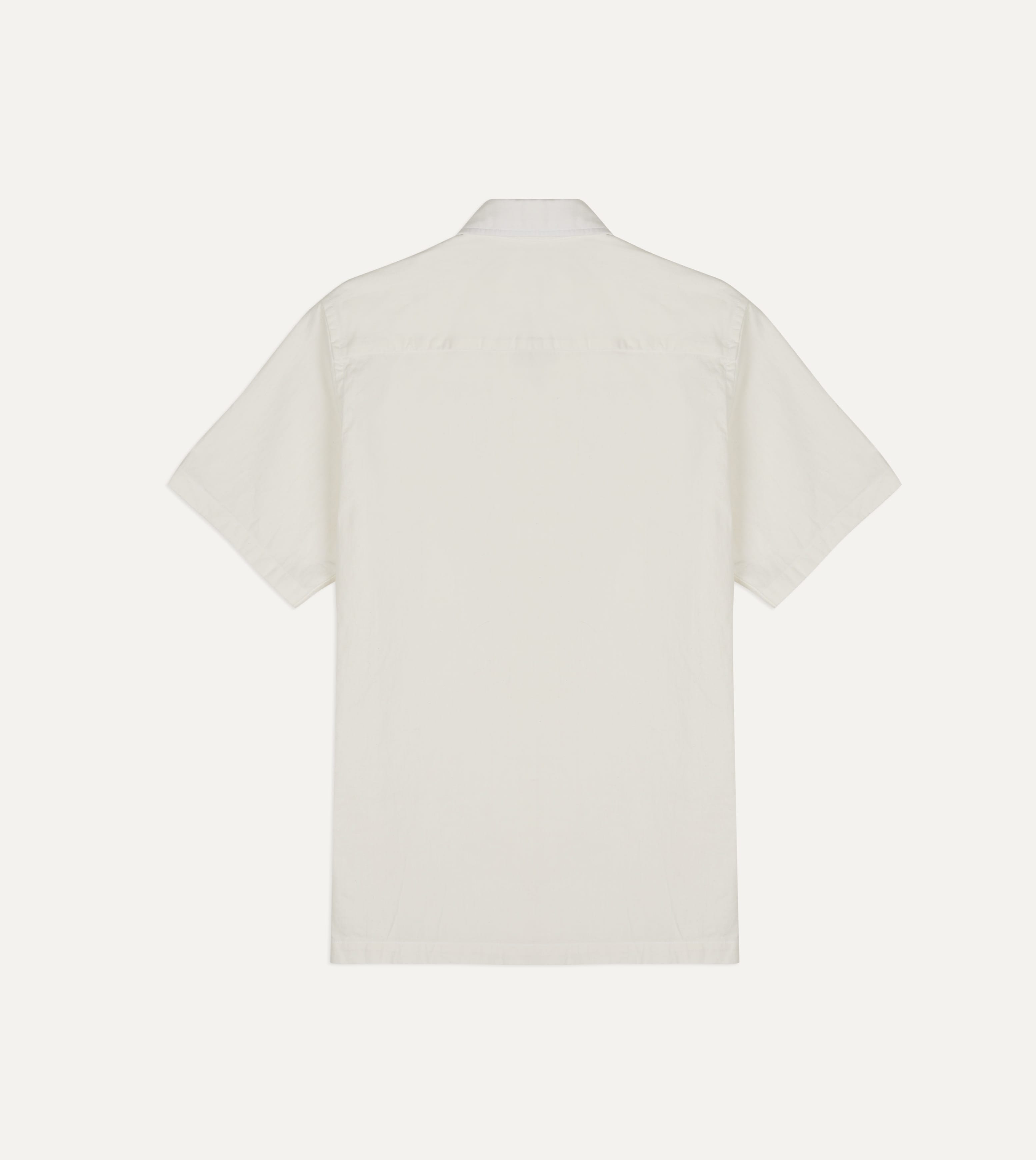 Mayumi Y. for Drake’s Embroidered Cotton-Linen Camp Collar Short Sleeve Shirt