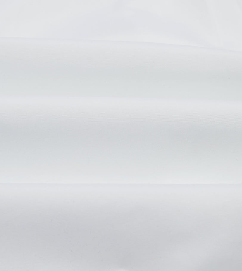 White Cotton Long Point Collar Dinner Shirt