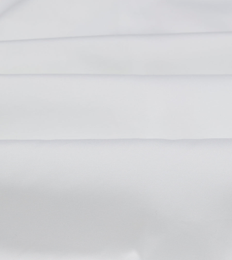 White Cotton Pleated Bib Front Dinner Shirt