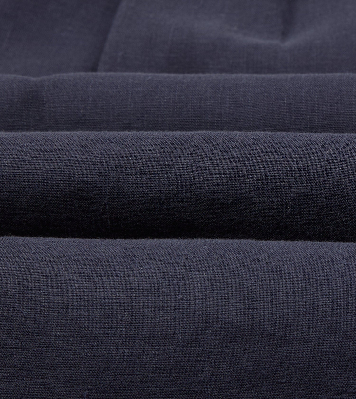 Navy Linen Button-Down Collar Shirt