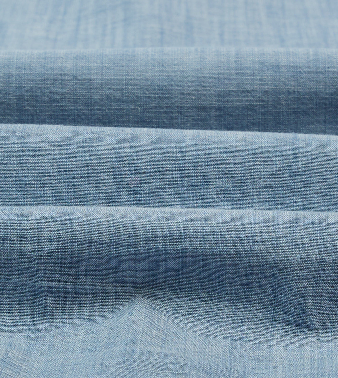 Essential Pique Half Zip-Chambray Blue