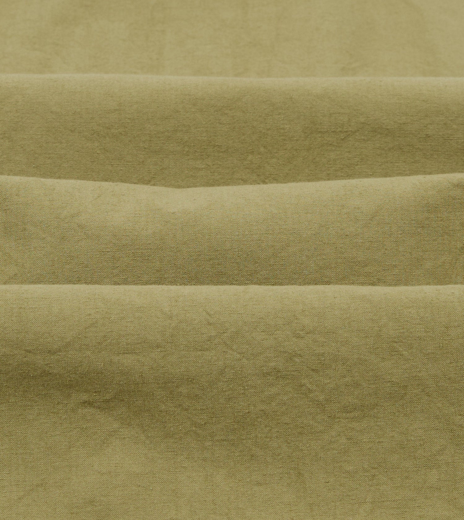 Khaki Cotton-Linen Crepe Cuban Shirt