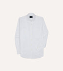 White Oxford Cotton Military Shirt