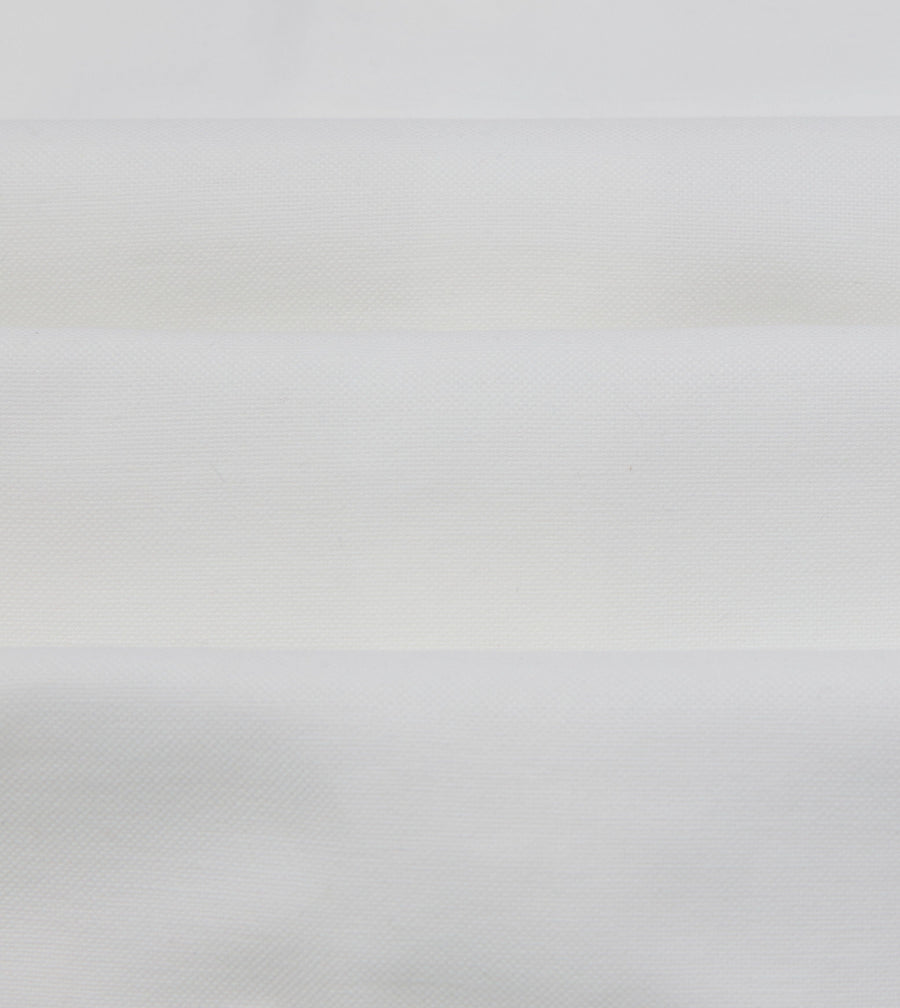 White Oxford Cotton Military Shirt