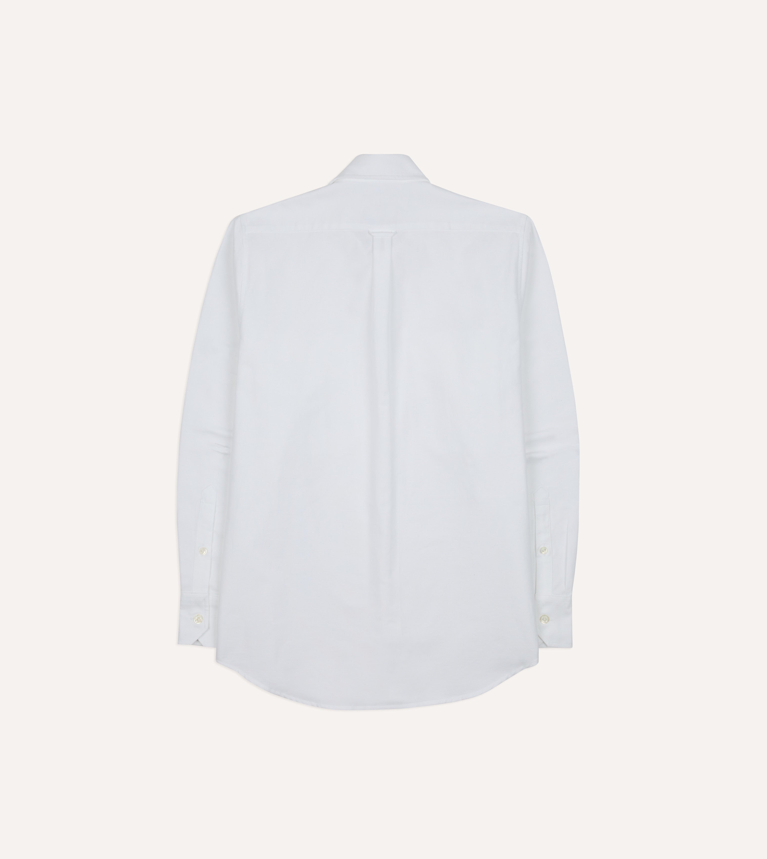 White Oxford Cotton Military Shirt