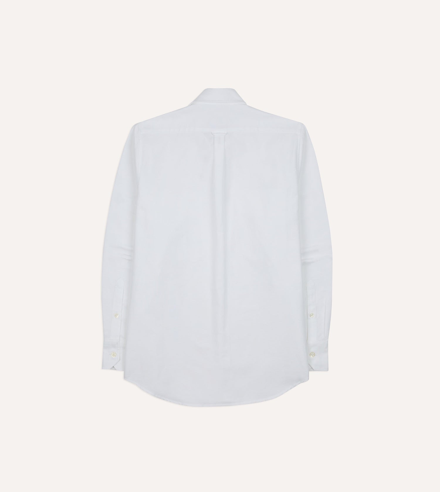 White Oxford Cotton Military Shirt