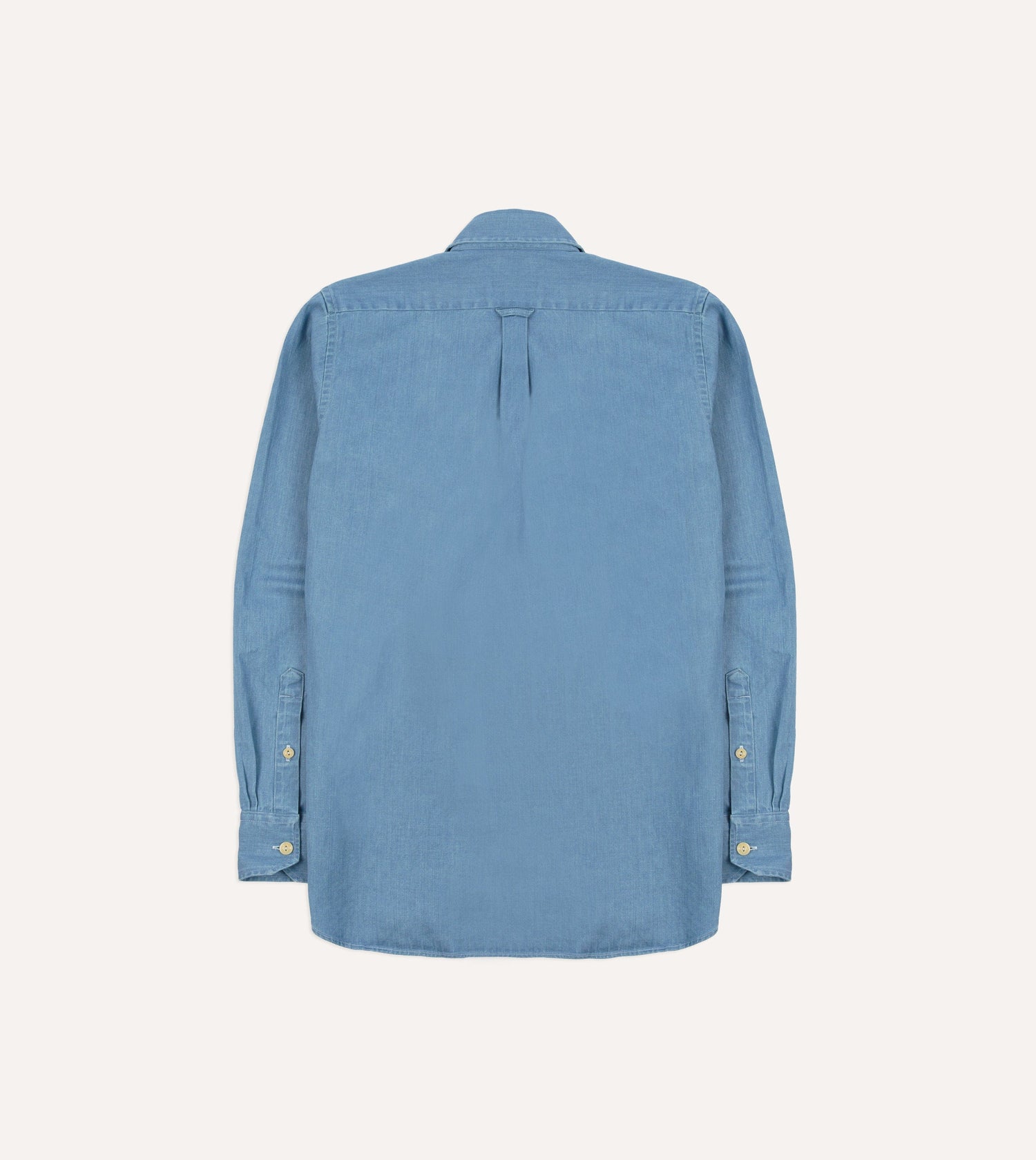 Bleach Wash Denim Military Shirt