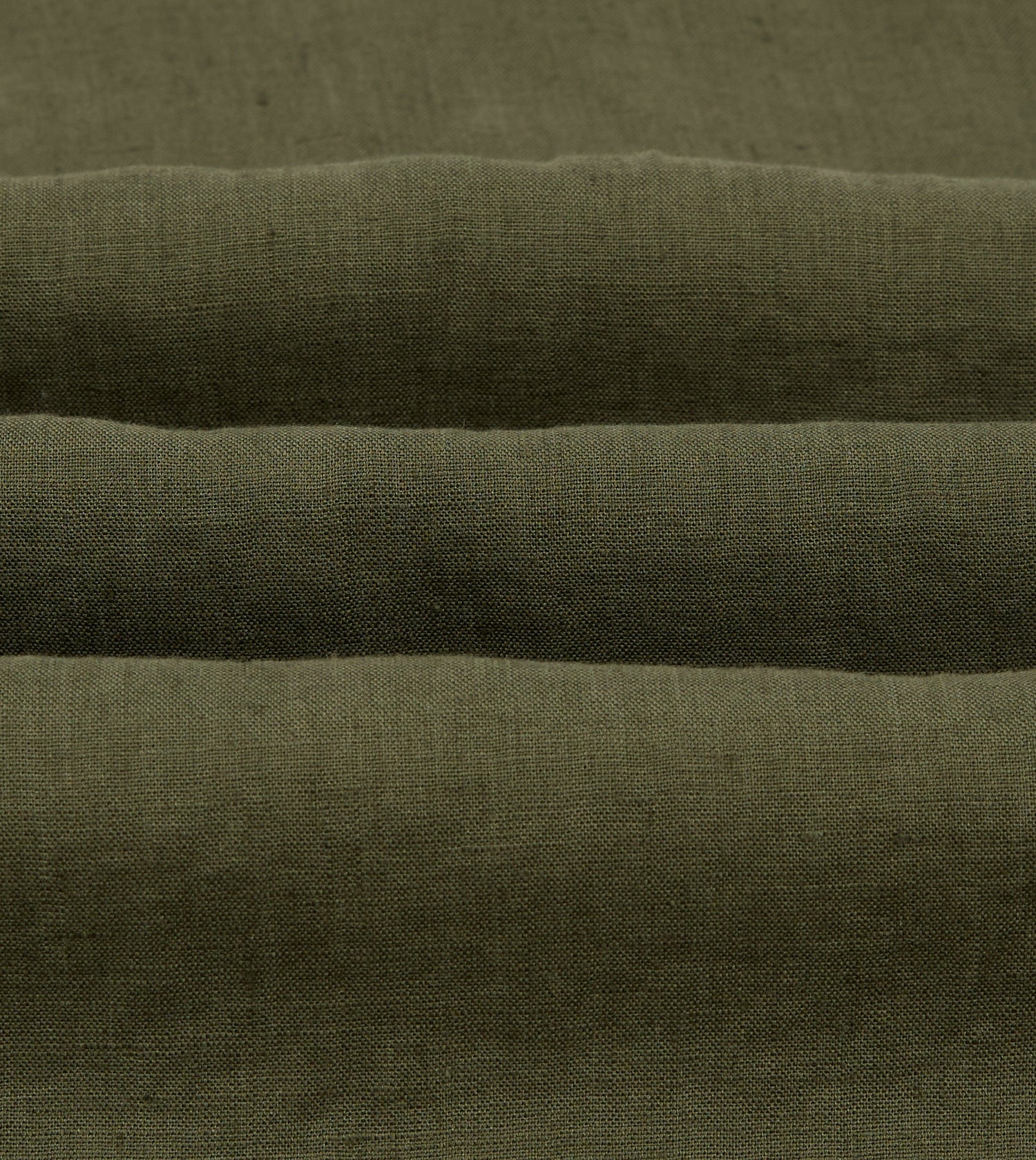 Khaki Linen Pintuck Military Shirt